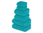 Ein Stapel blauer Handtücher