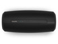 Ein schwarzer Philips Bluetooth-Lautsprecher mit Bedienelementen.