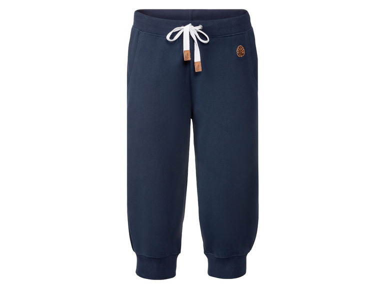 Dunkelblaue Jogginghose mit weißem Kordel