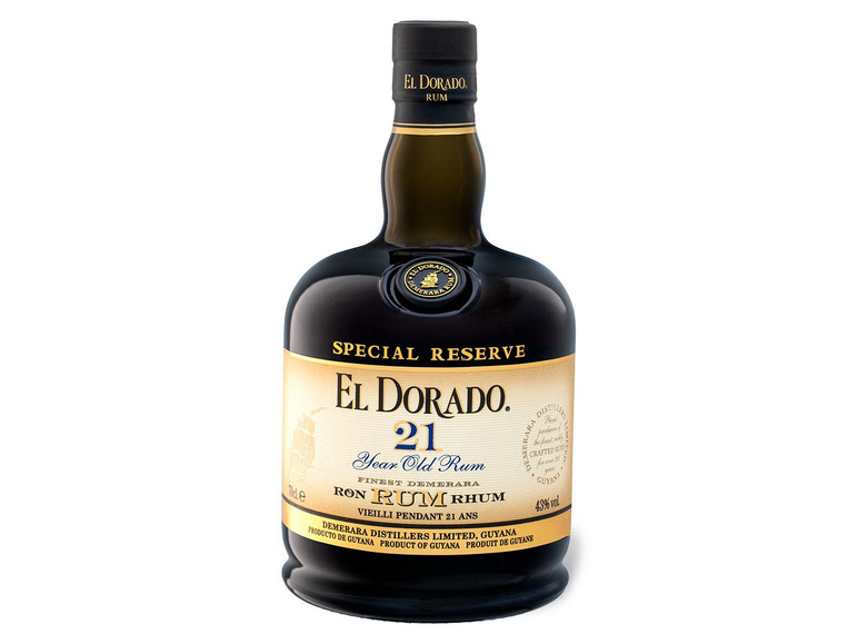 Gehe zu Vollbildansicht: EL DORADO Rum Special Reserve 21 Jahre 43% Vol - Bild 2