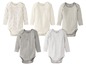 Baby-Bodys von Tupilu mit Print, Streifen und unifarben.