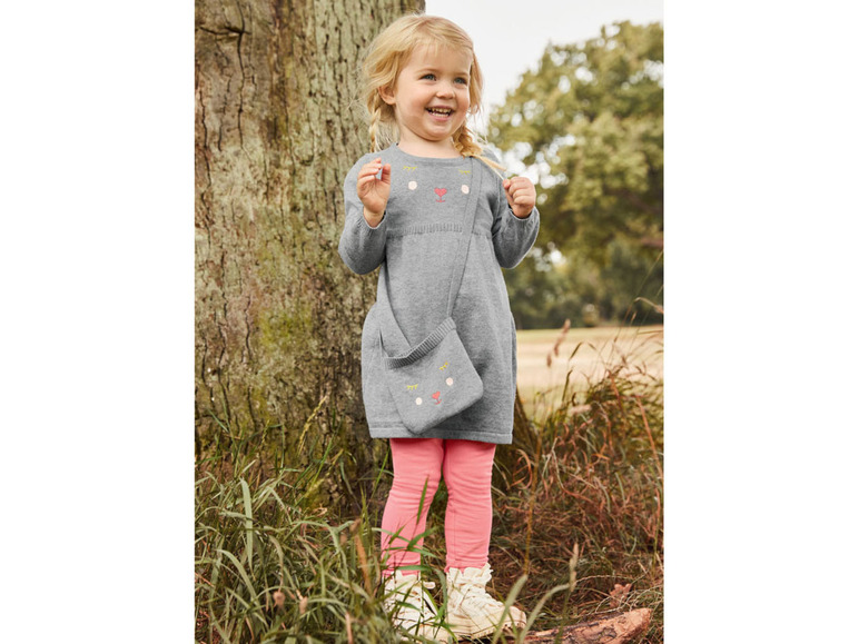 Gehe zu Vollbildansicht: lupilu® Kleinkinder Strickkleid, mit Umhängetäschchen - Bild 10