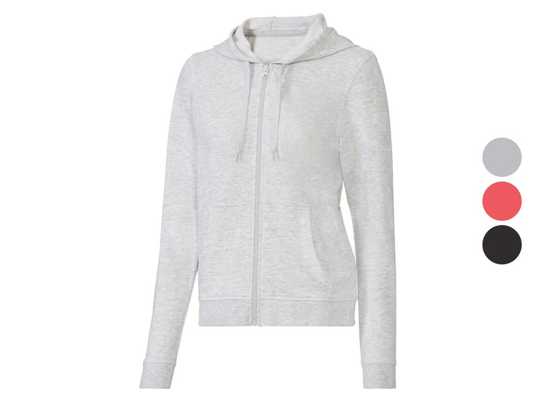 Grauer Kapuzenpullover mit Reißverschluss