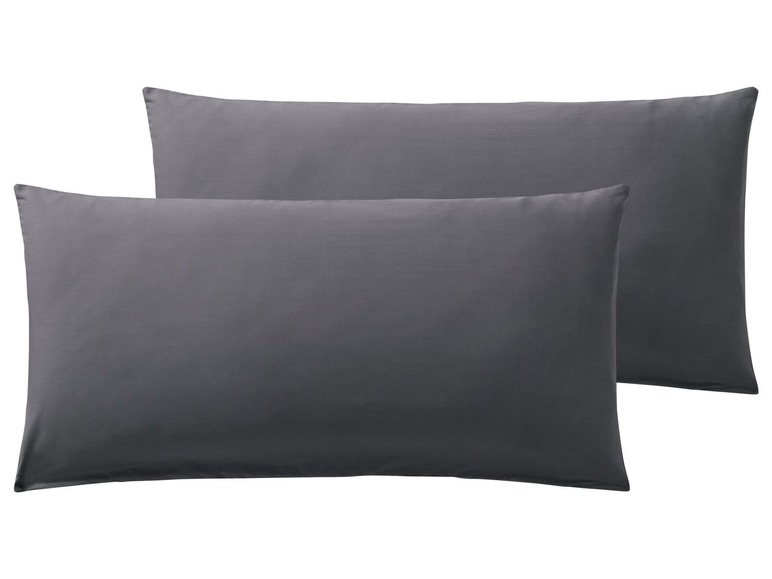 Zwei graue Kissenbezüge