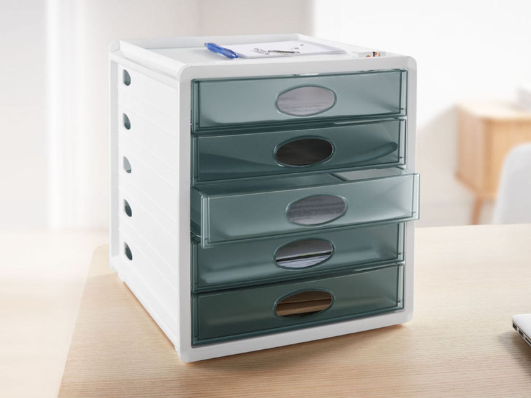 Gehe zu Vollbildansicht: UNITED OFFICE® Schubladenbox, mit 5 Schüben (einfarbig) - Bild 2