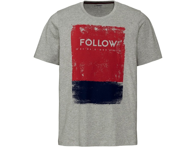 Gehe zu Vollbildansicht: LIVERGY® T-Shirt Herren, mit Rundhalsausschnitt, Tragekomfort durch reine Baumwolle - Bild 8