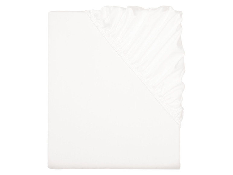 Gehe zu Vollbildansicht: MERADISO® Satin Spannbettlaken, 180-200 x 200 cm, Rundumgummizug, aus reiner Baumwolle - Bild 2