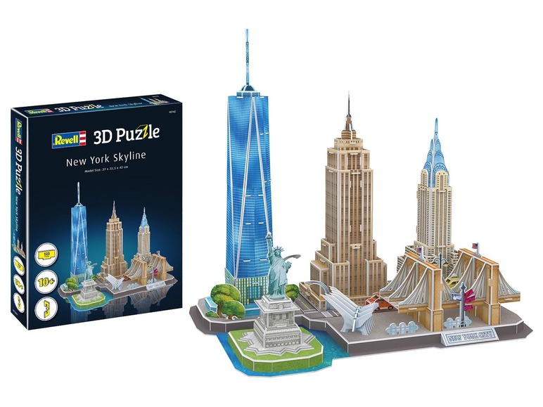 Gehe zu Vollbildansicht: Revell 3D Puzzle »New York Skyline«, 123 Einzelteile, ab 10 Jahren - Bild 2