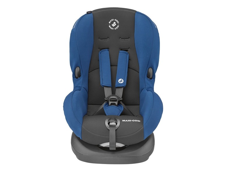 Ein Maxi-Cosi Autositz in Blau.