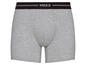 Graue Boxershorts von Mexx mit schwarzem Bund.