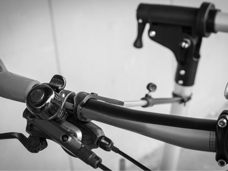 Gehe zu Vollbildansicht: EUFAB Fahrradmontageständer, für E-Bikes, aus Aluminium, 360° drehbar, mit Teleskopstange - Bild 4