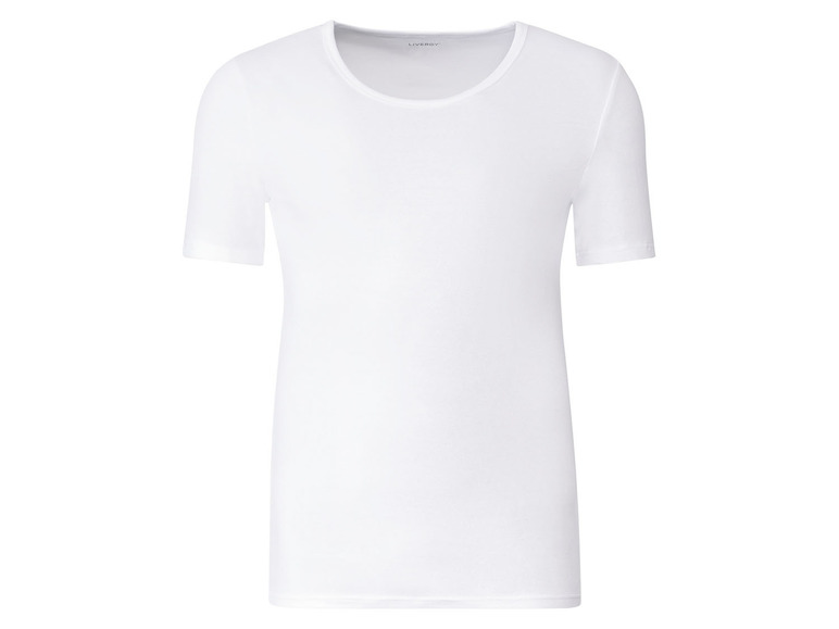 Weißes T-Shirt mit kurzen Ärmeln von Livera.