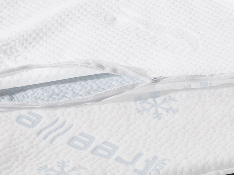 Gehe zu Vollbildansicht: MERADISO® Kissenbezug »Freeze«, 80 x 80 cm, Sommer- und Winterseite, mit Reißverschluss - Bild 3
