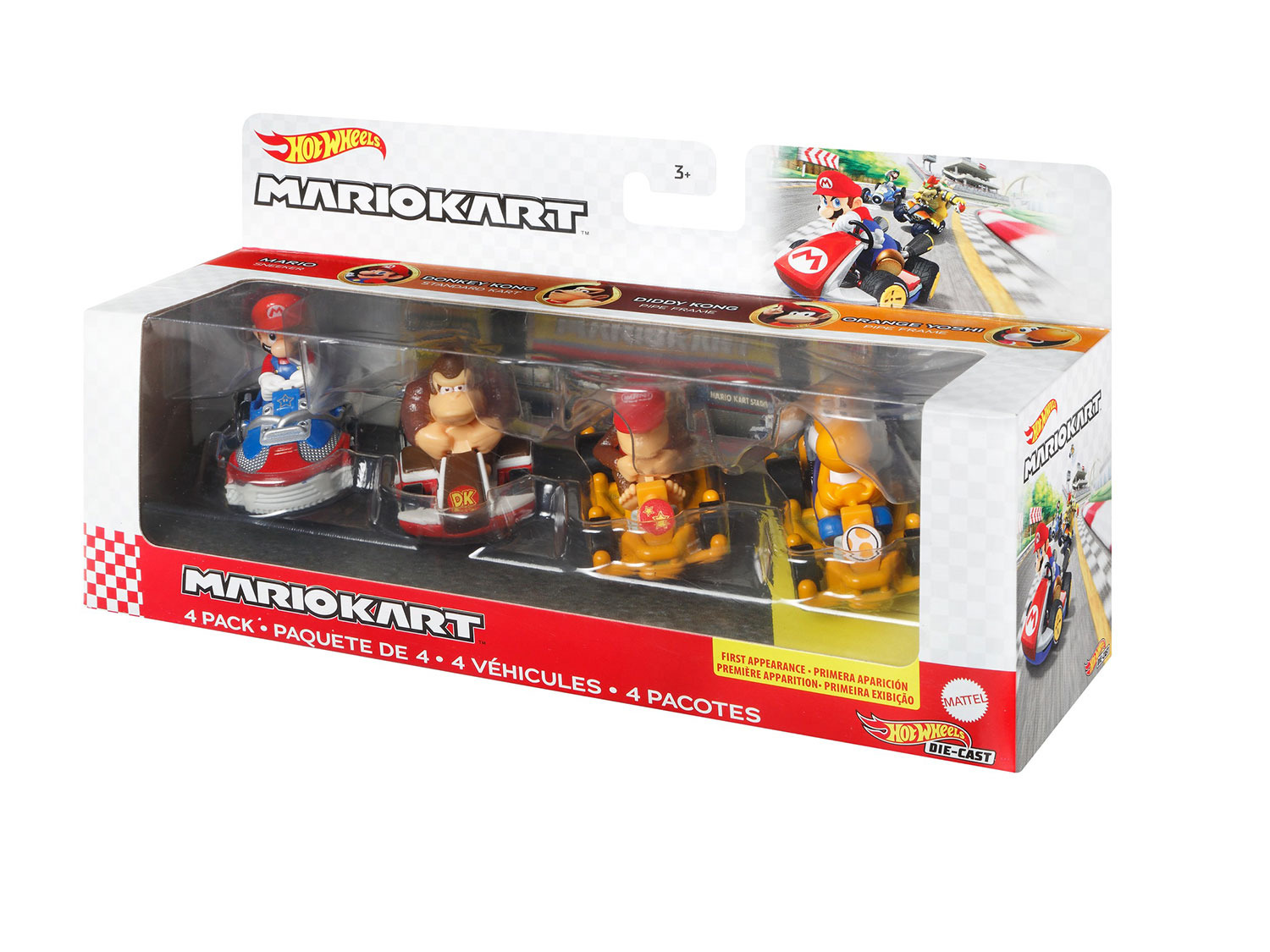 Mattel GmbH Spielzeug-Auto Hot Wheels Mario - Spielzeugauto Sammelfigur