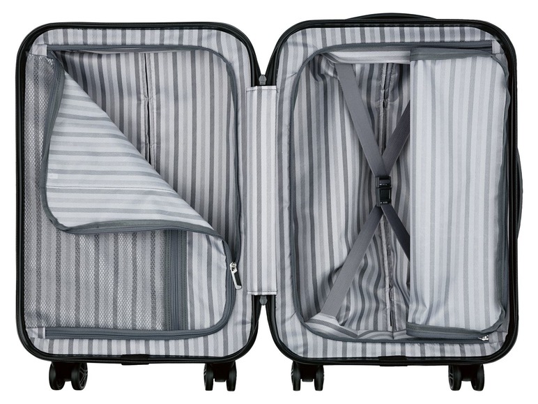 Gehe zu Vollbildansicht: TOPMOVE® Handgepäckkoffer, 30 l Fassungsvermögen, mit 4 Rollen, ABS-Polycarbonat-Gehäuse - Bild 3