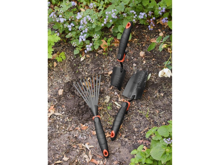Gehe zu Vollbildansicht: Black & Decker Gartenwerkzeugset, 3-teilig, mit Stahlkopf, Komfortgriffen - Bild 6