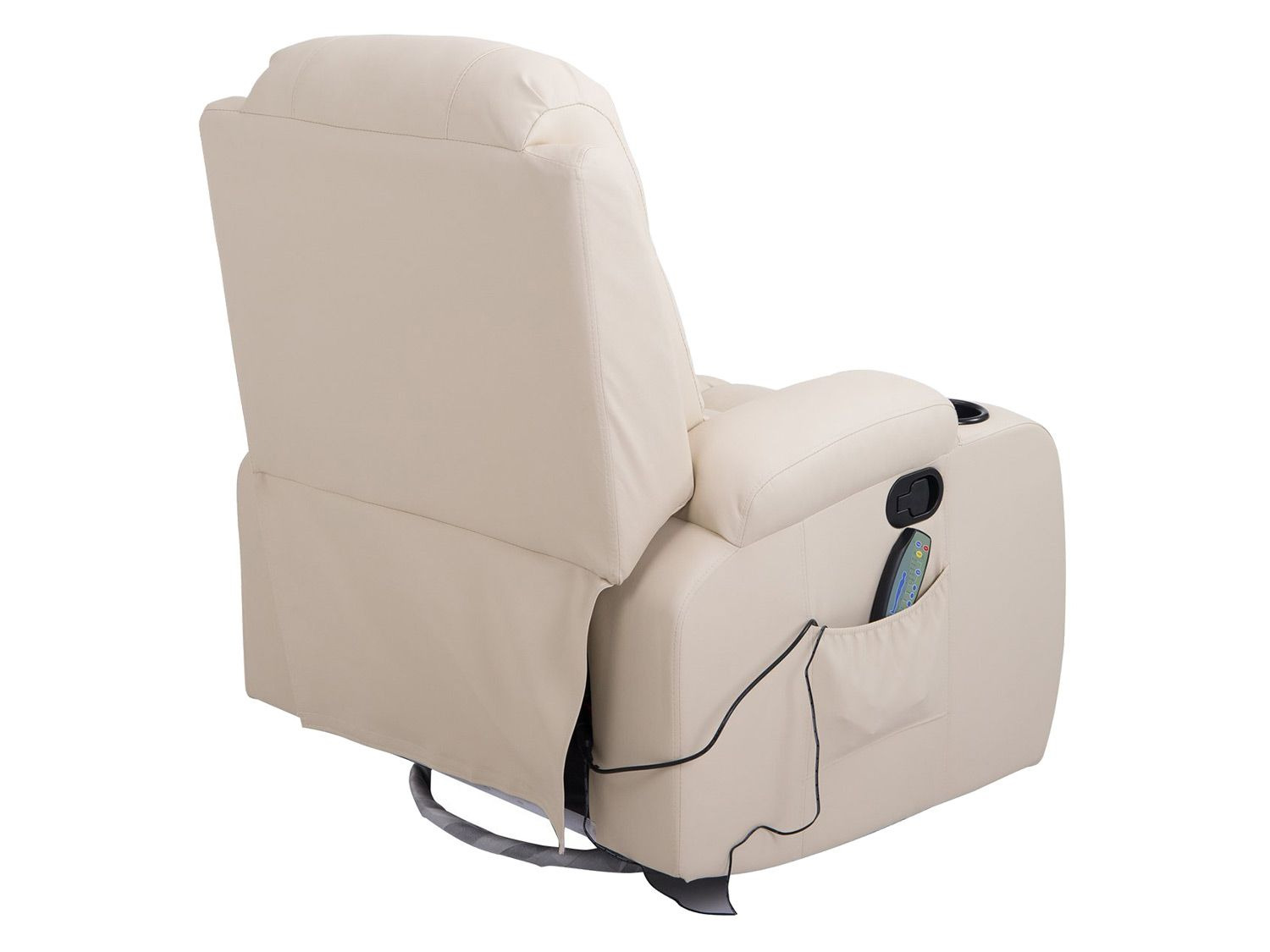 HOMCOM TV Sessel mit Massage und Wärmefunktion - creme | Sessel & Wohnzimmersessel