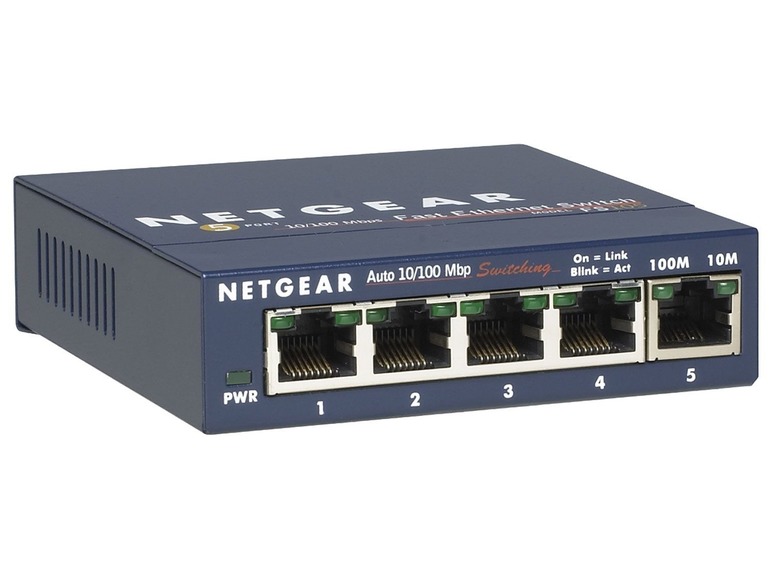 Gehe zu Vollbildansicht: NETGEAR FS105 ProSafe 5PT Fast Ethernet Switch - Bild 3