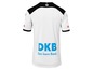 Weißes Fußballtrikot mit DKB Logo