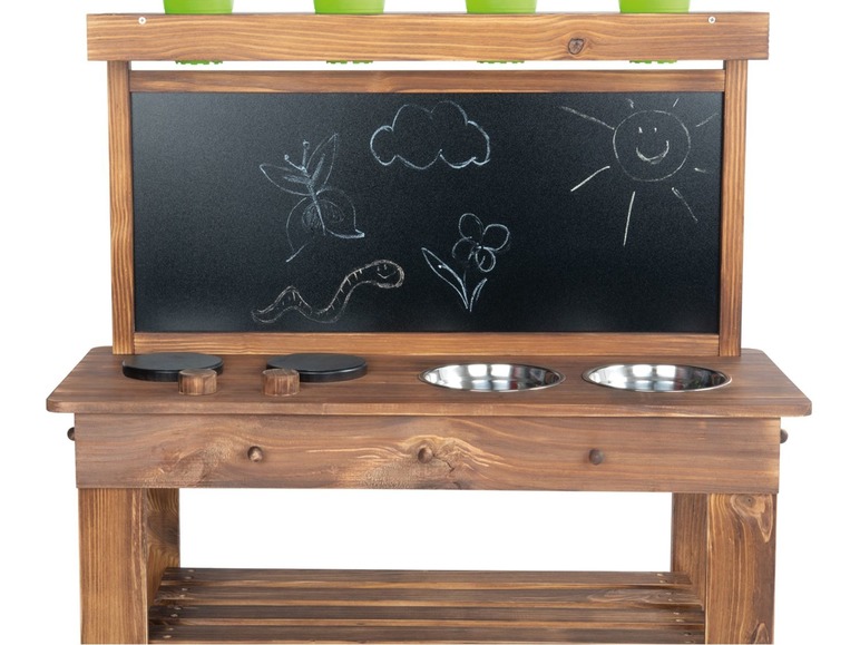 Gehe zu Vollbildansicht: PLAYTIVE® Holzspielküche, inklusive Zubehör, ab 3 Jahren, aus Echtholz - Bild 9