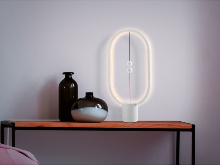 Gehe zu Vollbildansicht: LIVARNO LUX® Tischleuchte »Balance«, 48 LEDs, magnetisches Kugelpaar, warmweißes Licht - Bild 15