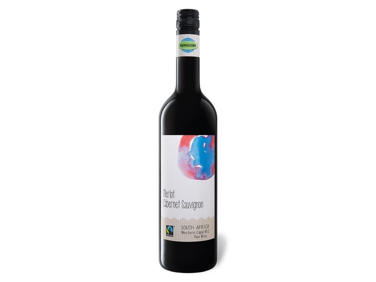 Fairglobe Merlot/Cabernet trocken, Südafrika Sauvignon Rotwein 2020