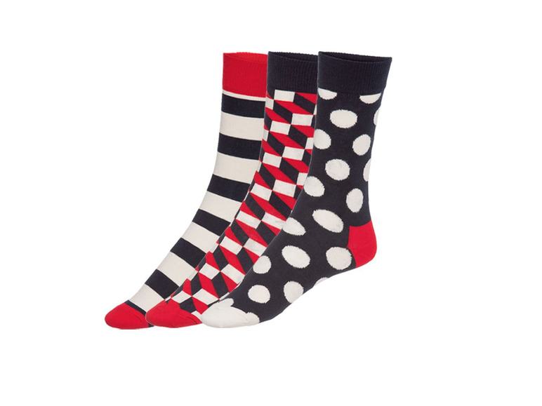 Gehe zu Vollbildansicht: Happy Socks Socken, 3 Paar, mit Baumwolle und Elasthan - Bild 3