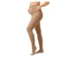 Beige Schwangerschaftsstrumpfhosen für Frauen.