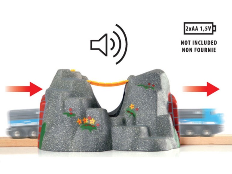Gehe zu Vollbildansicht: BRIO Kinderspielzeug »Magischer Tunnel«, mit 4 Eisenbahngeräuschen, ab 3 Jahren - Bild 3