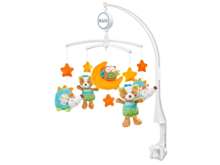 Baby Einstein Mobile mit Bären, Igel und Eule.