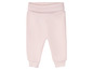 Rosa Baby-Jogginghose mit elastischem Bund.