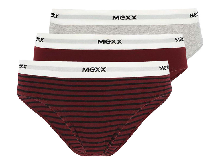 Gehe zu Vollbildansicht: MEXX Damen Slip, 3 Stück, mit Markenschriftzug - Bild 2