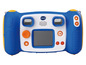 Eine blaue VTech Kidizoom Kamera mit LCD-Bildschirm.