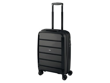 TOPMOVE® Koffer, 30 L Volumen, maximal 10 kg Füllgewicht, mit 4 Rollen, schwarz