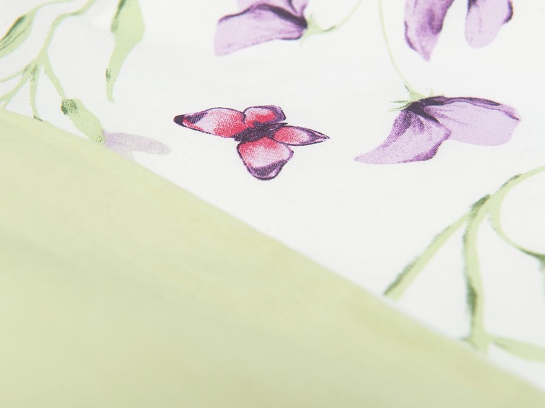 Gehe zu Vollbildansicht: Biberna Bettwäsche »Tropical Blumenwiese« Tencel, Perkal, ver. Größen, Reißverschluss - Bild 6