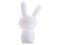 Weißes Kaninchenspielzeug.
