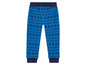 Blaue Jogginghose mit skandinavischem Muster.