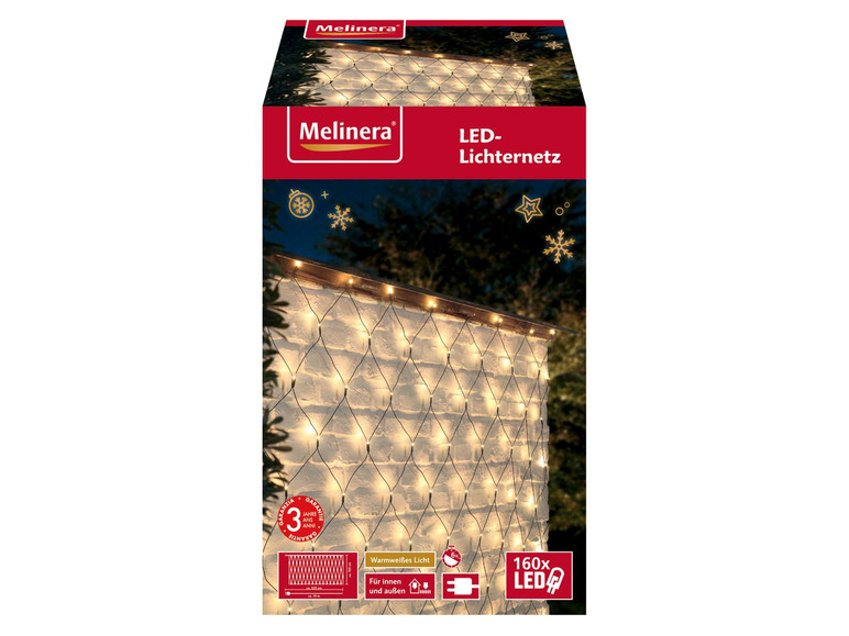 Gehe zu Vollbildansicht: MELINERA® LED-Lichternetz/ -vorhang, 8 Leuchtmodi - Bild 2