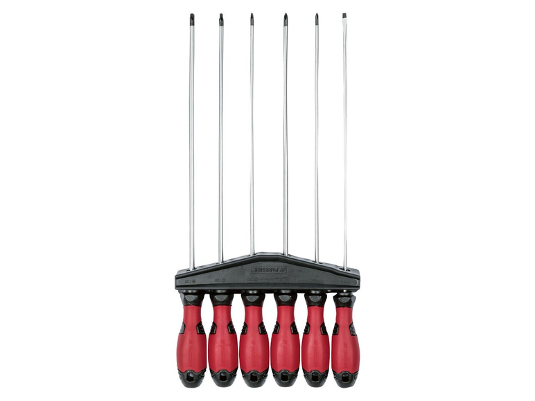 Ein Satz von sechs Schraubendrehern der Marke Wiha.