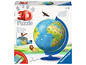 Ravensburger 3D-Puzzle eines Globus mit Tieren und drehbarer Basis.