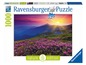 Ravensburger Puzzle mit 1000 Teilen, Motiv: Sonnenuntergang mit Blumen