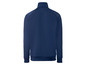 Dunkelblaue Trainingsjacke mit Reißverschluss.