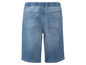 Blaue Denim Shorts mit elastischem Bund.