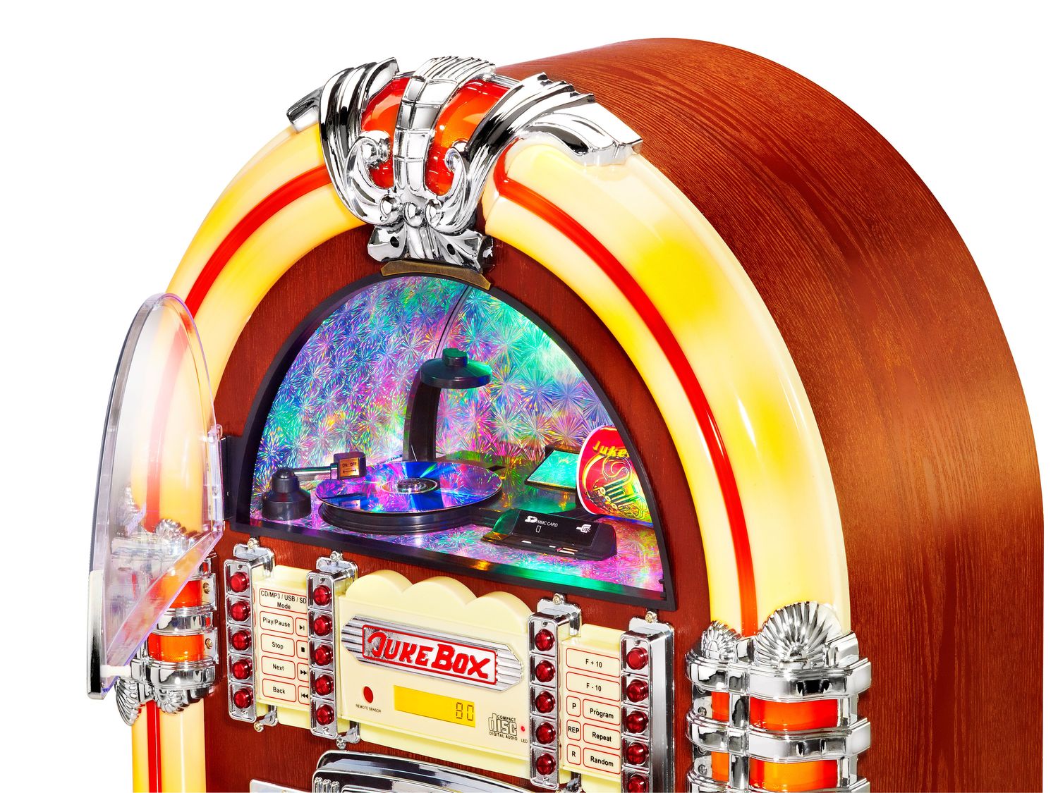 Karcher JB 6604 Jukebox mit Lichtshow - MP3 & CD-Player - Radio - USB / SD / MMC 7