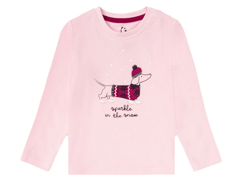 Gehe zu Vollbildansicht: lupilu® Kleinkinder Mädchen Pyjama, Frotteequalität - Bild 4