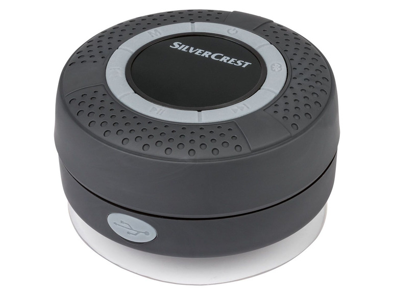 Gehe zu Vollbildansicht: SILVERCREST® Bluetooth Bad Lautsprecher mit LED-Display, UKW-Radio und praktischem Saugnapf - Bild 5