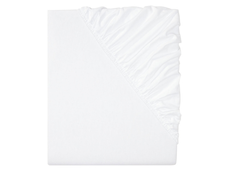 Weißes Spannbettlaken