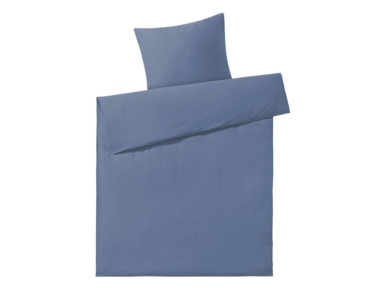 Gehe zu Vollbildansicht: MERADISO® Perkal Bettwäsche, mit Reißverschluss, aus reiner Baumwolle, 155x 220 cm - Bild 6