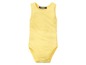 Gelber Strampler ohne Ärmel von Lupilu.