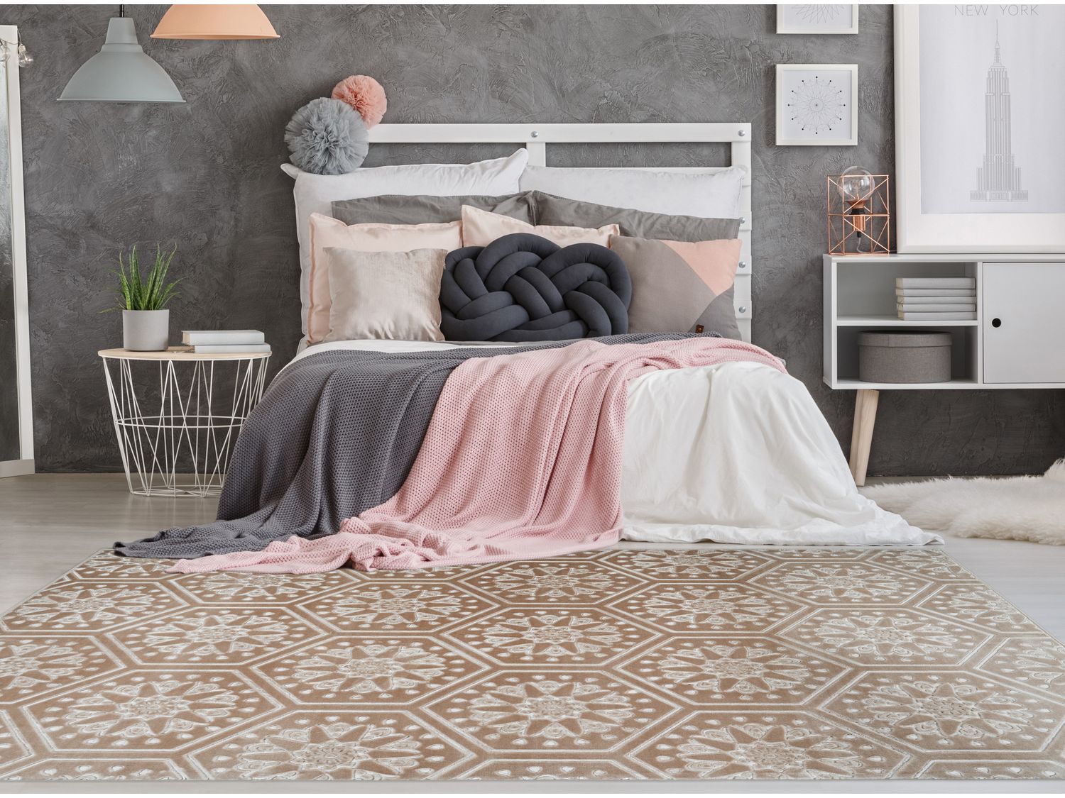 ARTE ESPINA Teppich Monroe (Taupe 200, 120cm x 170cm) – Bild 2 von 2